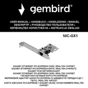 Gembird NIC-GX1 Manuel