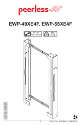 peerless-AV EWP-55XE4F Instructions De Montage