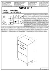 Dedeman COMO 1K1F UP 00886 Instructions D'assemblage