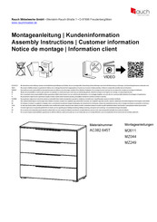 Rauch Modesty AC382.645T Instructions De Montage