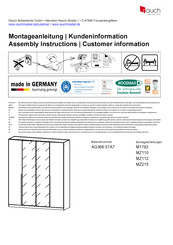 Rauch AG366.57A7 Notice De Montage