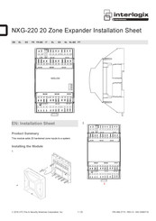 Interlogix NXG-220 Instructions D'installation