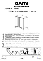 Gami FARO K20 Instructions De Montage