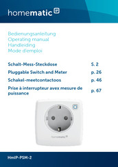 HomeMatic IP HmIP-PSM-2 Mode D'emploi