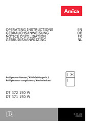 Amica DT 372 150 W Notice D'utilisation