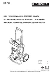 Kärcher K 3.740 Manuel D'utilisation