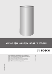 Bosch W 160-5 P Notice D'installation Et D'entretien Pour Le Professionnel