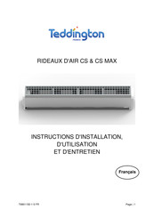 Teddington CS2000 Instructions D'installation, D'utilisation Et D'entretien