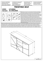 INOSIGN TRENTINO 3K1F Instructions D'assemblage