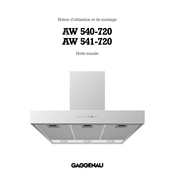 Gaggenau AW 541-720 Notice D'utilisation Et De Montage