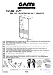 Gami CLAY J66 250 Instructions De Montage