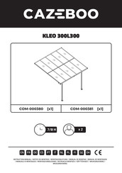 CAZEBOO KLEO 300L300 Instructions De Montage