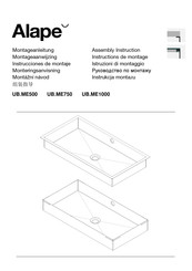 Alape UB.ME750 Instructions De Montage
