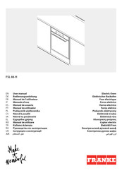 Franke FSL 86 H Manuel De L'utilisateur