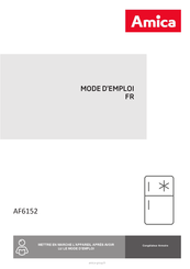 Amica AF6152 Mode D'emploi