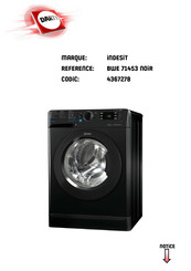 Indesit PWE 8128 W Mode D'emploi