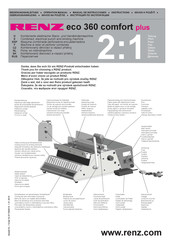 Renz eco 360 comfort plus Manuel D'instructions