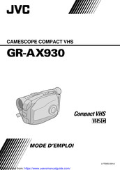 JVC GR-AX930 Mode D'emploi