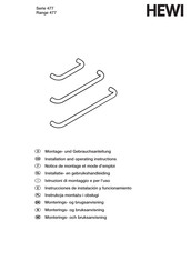 Hewi 477.30.210 Notice De Montage Et Mode D'emploi