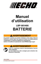 Echo LBP-56V400 Manuel D'utilisation