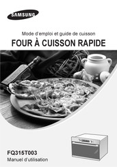 Samsung FQ315T003 Mode D'emploi Et Guide De Cuisson