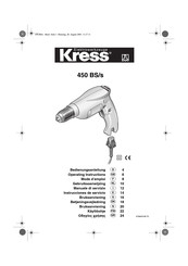 KRESS 450 BS/s Mode D'emploi