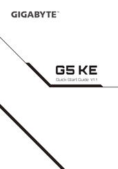 Gigabyte G5 KE Guide De Démarrage Rapide