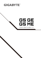 Gigabyte G5 GE Guide De Démarrage Rapide