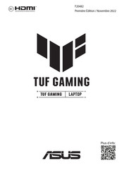 Asus TUF GAMING TUF617NSR-N3038W Mode D'emploi