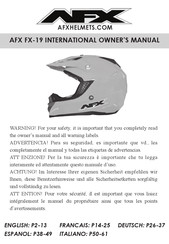 AFX FX-19 Manuel D'utilisation