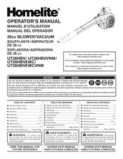 Homelite UT26HBV Manuel D'utilisation