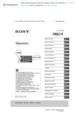 Sony Bravia KD-55X70 Série Guide De Référence