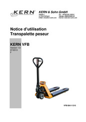 KERN VFB-BA-f-1310 Notice D'utilisation