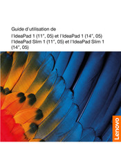 Lenovo IdeaPad 1 11ADA05 Guide D'utilisation