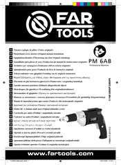 Far Tools PM 6AB Notice Originale