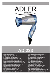 Adler europe AD 223 Mode D'emploi