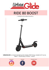 URBANGLIDE RIDE 80 BOOST Traduction Des Instructions Originales