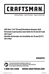 Craftsman CMCD721 Guide D'utilisation