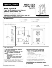 American Standard Town Square S TU455740 Instructions D'installation