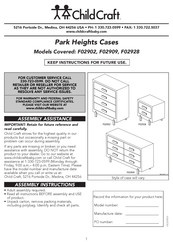 Child Craft Park Heights Cases F02909 Manuel D'instructions