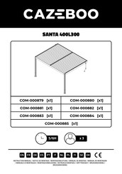 CAZEBOO SANTA 400L300 Instructions De Montage