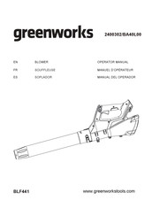GreenWorks BLF441 Manuel D'opérateur