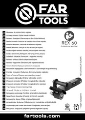 Far Tools REX 60 Notice Originale