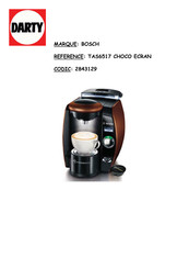 Bosch TASSIMO TAS6517 Notice D'utilisation