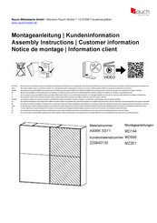 Rauch A996K.5SY1 Notice De Montage