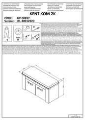 Forma Ideale KENT KOM 2K UP 00897 Instructions D'assemblage