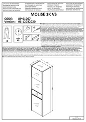 Forma Ideale MOLISE 1K VS UP 01067 Instructions D'assemblage