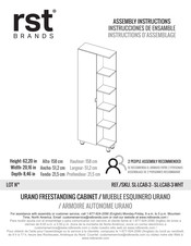 rst brands URANO SL-LCAB-3 Instructions D'assemblage