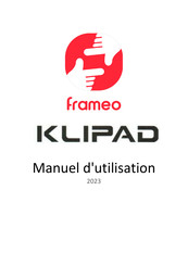 frameo KLIPAD Mode D'emploi