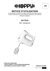 Happy HM1080-GS Notice D'utilisation